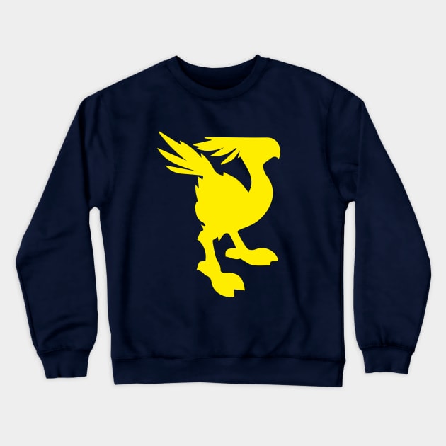 Minimalist Chocobo, Final Fantasy 7 Crewneck Sweatshirt by PWCreate